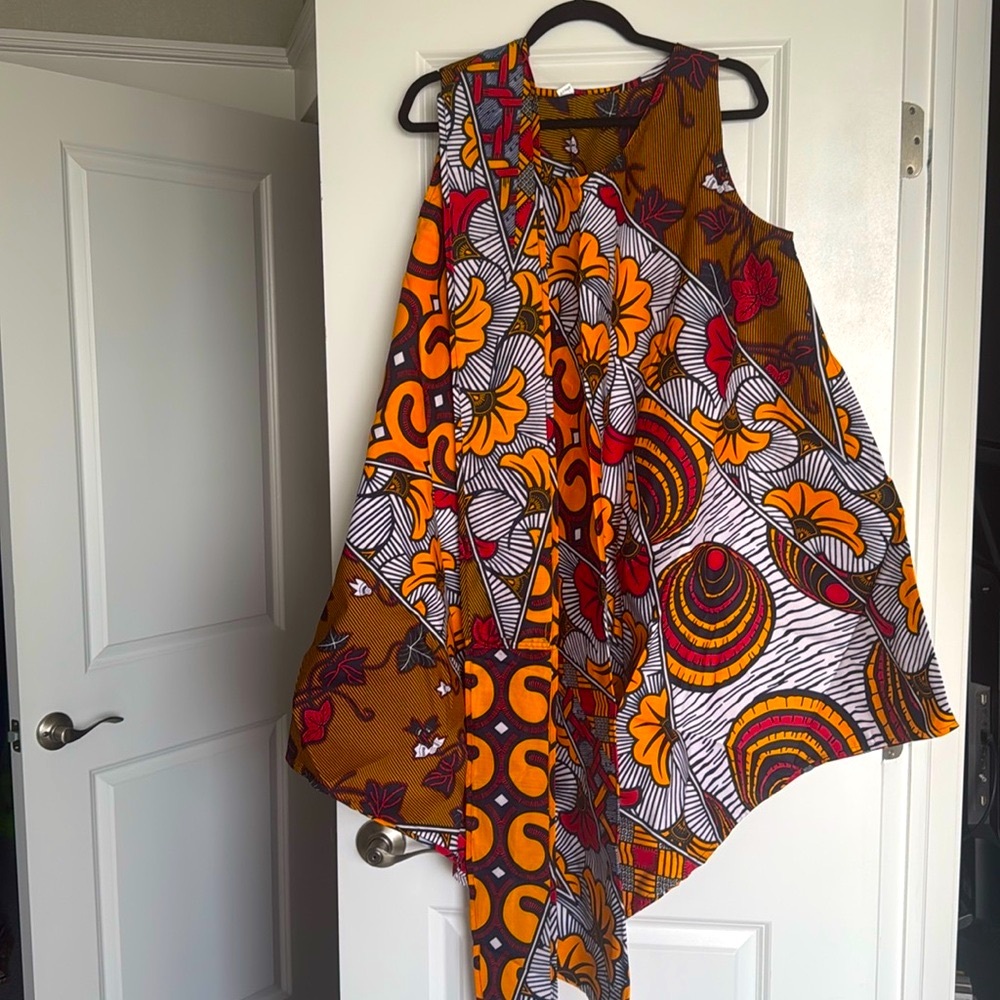 NWOT! Ankara Tank Dress - Picture 3 of 3